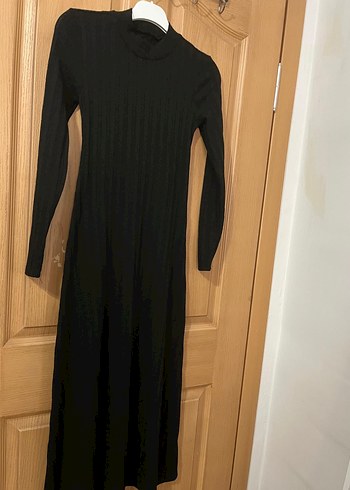 Kadın Siyah Uzun Elbise - Görsel 5