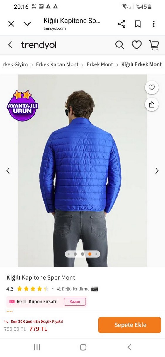 erkek mont - Görsel 2