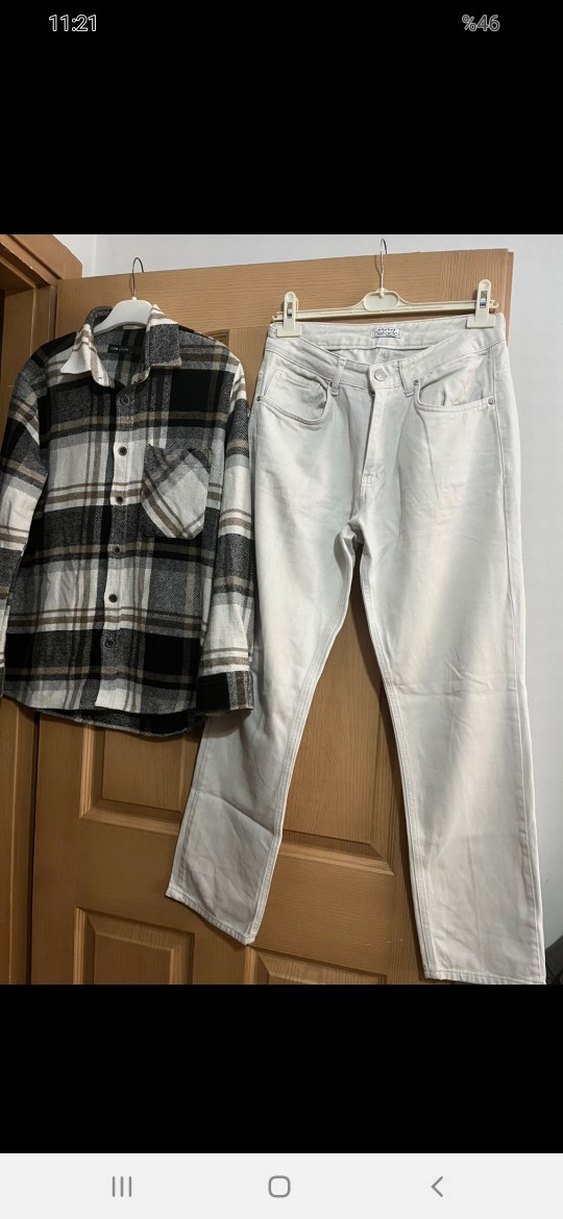 Gri Regular Fit Erkek Kot Pantolon - Görsel 2