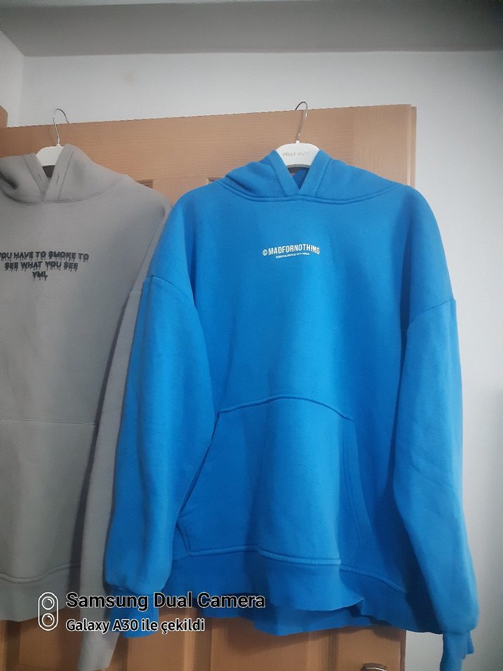 Gri Kadın Sweatshirt Uzun Kollu - Görsel 2