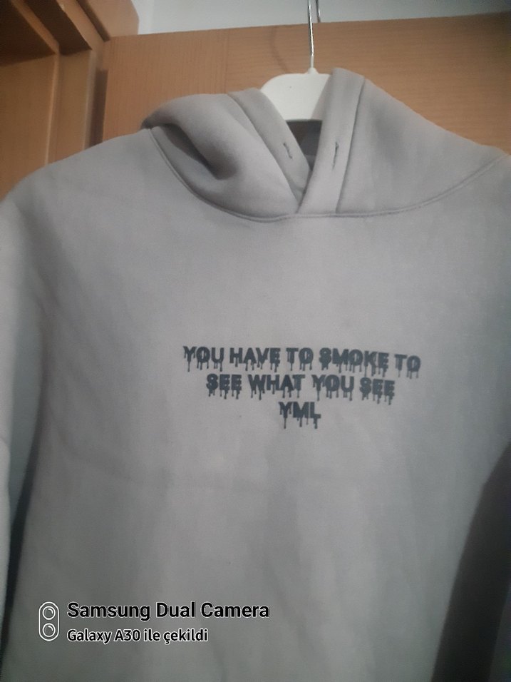 Gri Kadın Sweatshirt Uzun Kollu - Görsel 4