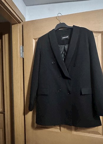 Zara Dugmeli Siyah Kadin Blazer Ceket