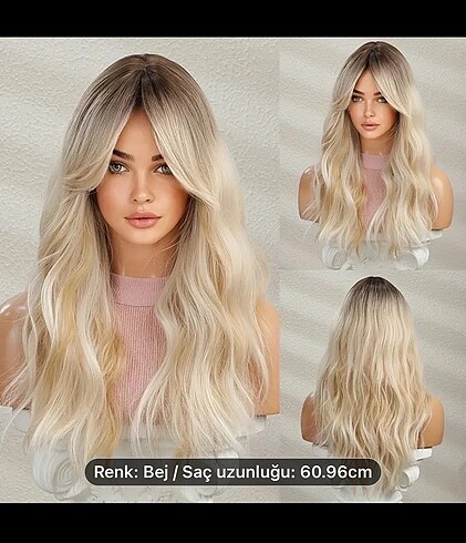 sarı saç peruk