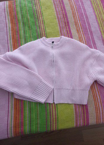 Pembe Örgü Kadın Hırka