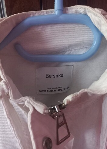 Bershka Bershka kot ceket beyaz crop