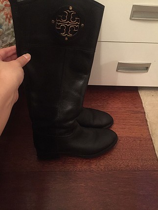37 Beden siyah Renk Tory burch az kullanılmış çizme