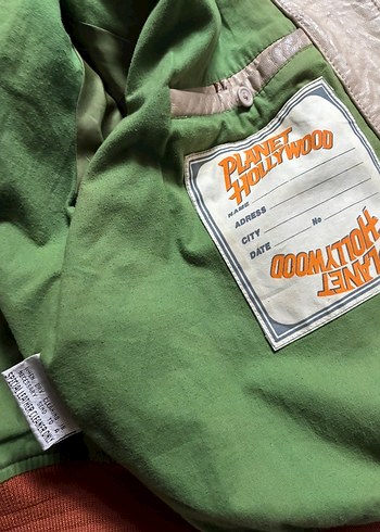 Planet Hollywood Londra Erkek Bomber Deri Ceket - Görsel 4