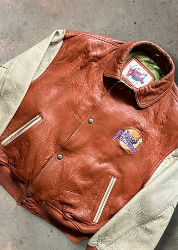 Planet Hollywood Londra Erkek Bomber Deri Ceket - Görsel 3