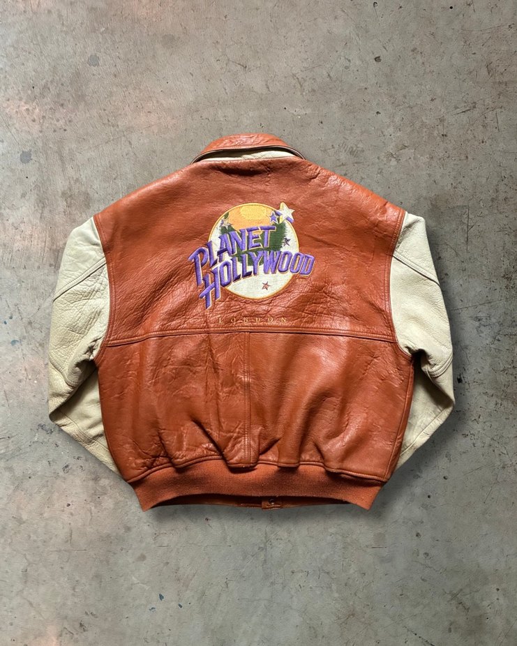 Planet Hollywood Londra Erkek Bomber Deri Ceket - Görsel 2