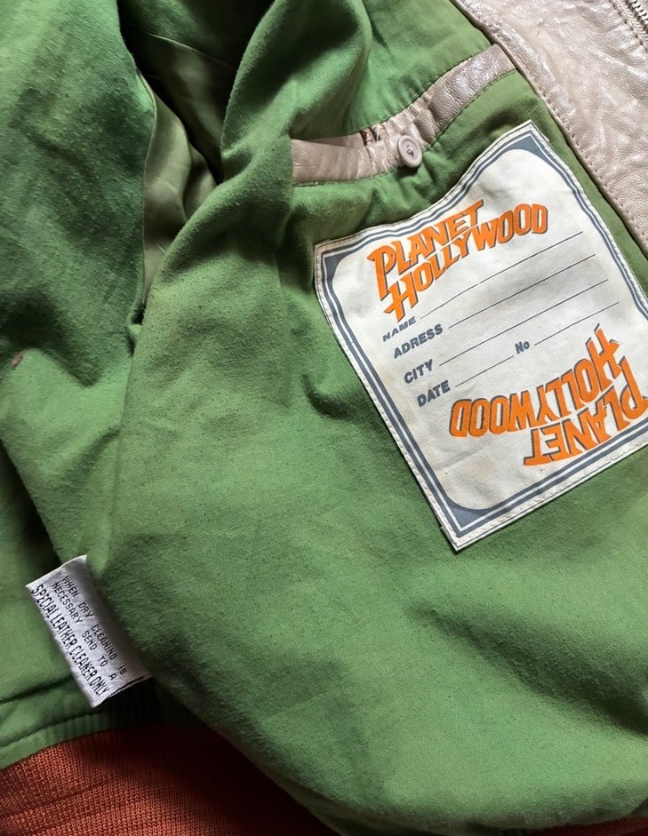 Planet Hollywood Londra Erkek Bomber Deri Ceket - Görsel 4