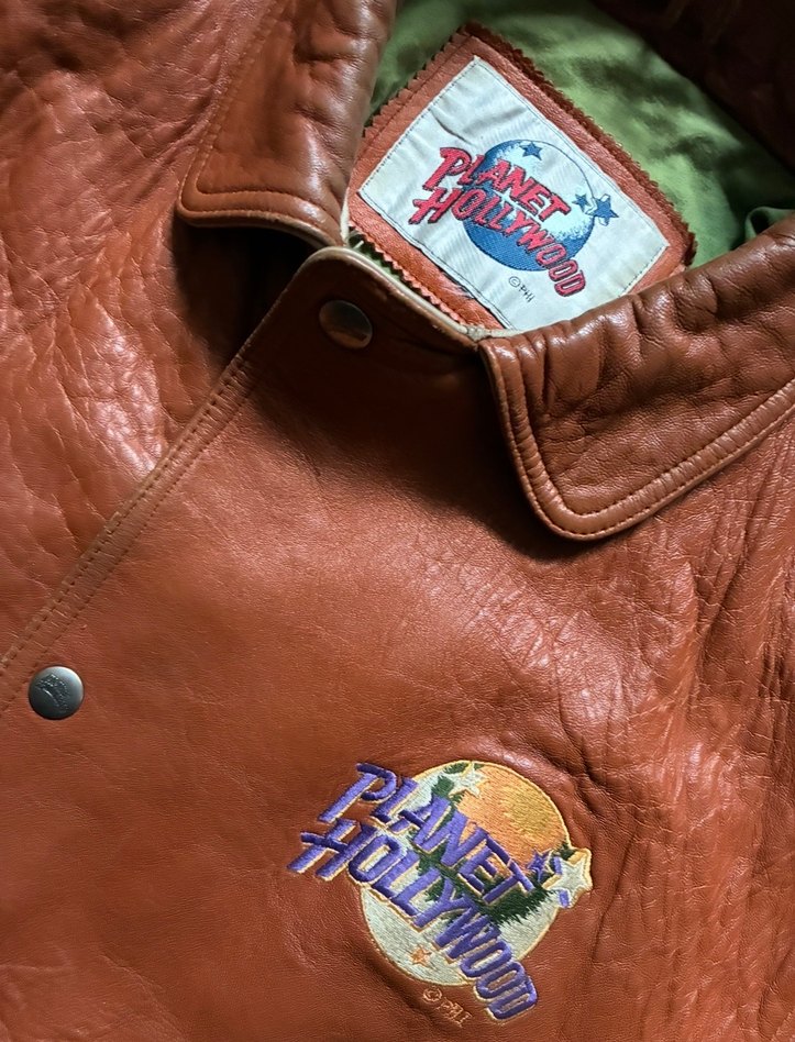 Planet Hollywood Londra Erkek Bomber Deri Ceket - Görsel 5