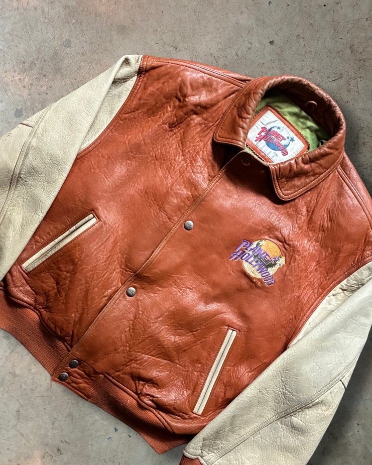 Planet Hollywood Londra Erkek Bomber Deri Ceket - Görsel 3