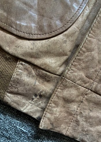 Hunt Club Vintage Erkek Pilot Deri Ceket - Görsel 6