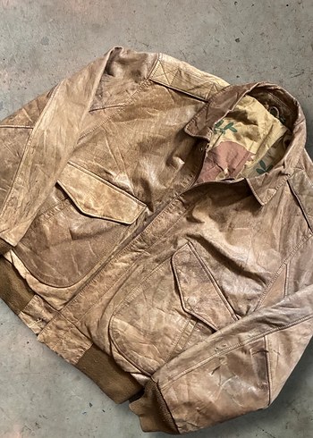 Hunt Club Vintage Erkek Pilot Deri Ceket - Görsel 2