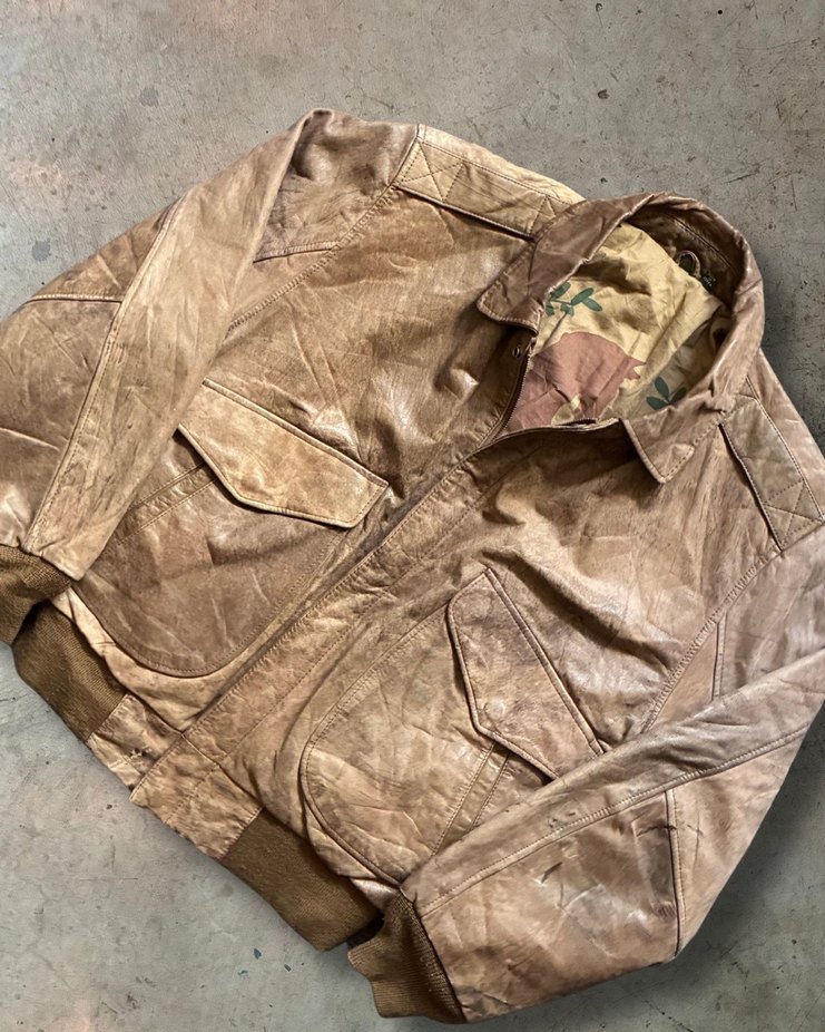 Hunt Club Vintage Erkek Pilot Deri Ceket - Görsel 2