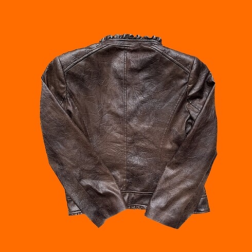 xl Beden Bayan Vintage Deri Ceket