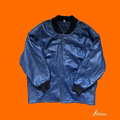 Vintage Bomber Deri Ceket