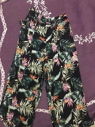 Lc Waikiki Çiçekli Bol Kalıp Pantolon