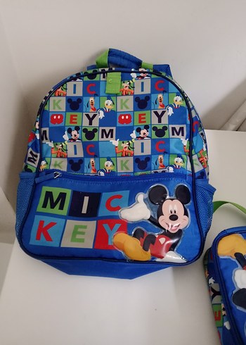 Renkli Mickey Mouse Çocuk Okul Çantası