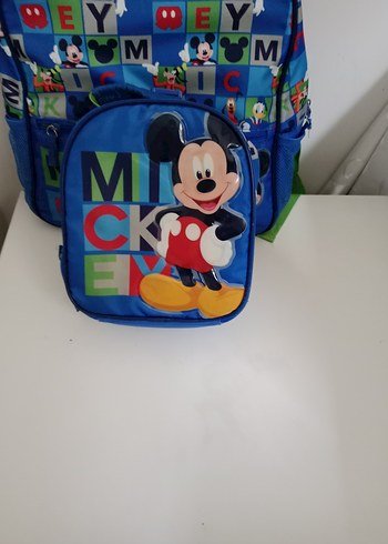 Beden Renkli Mickey Mouse Çocuk Okul Çantası