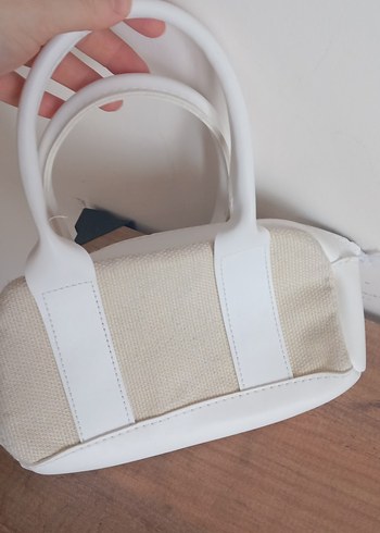 Beyaz Minimalist Kadın Çanta - Görsel 2