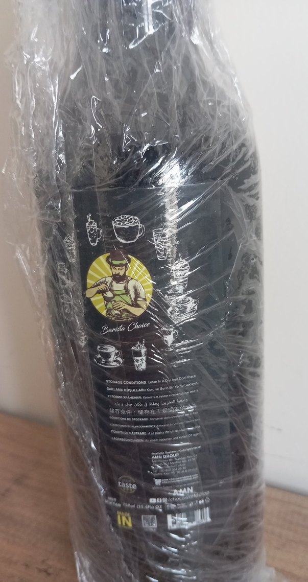 Bej Renkli Çikolata Aromalı Şurup - Görsel 3