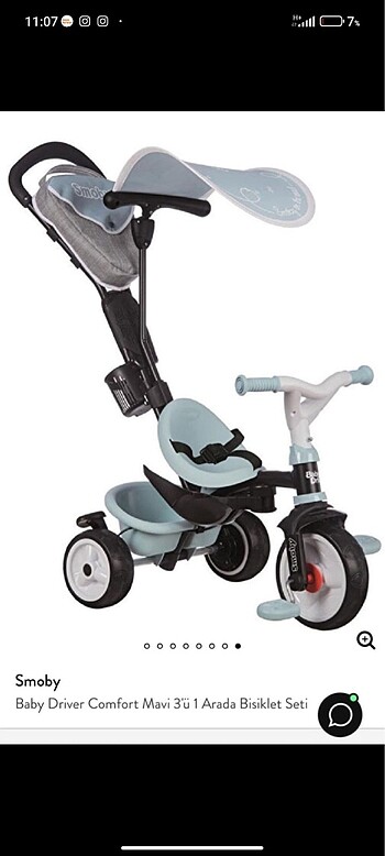Smoby üç tekerlekli bisiklet