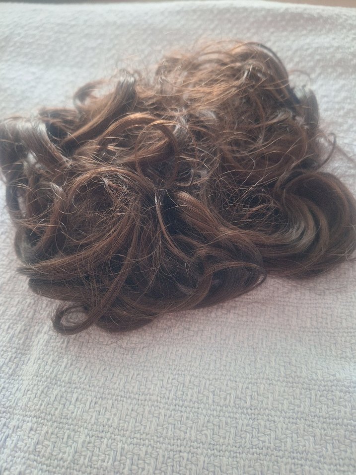 Tokalı  Kestane Uzun Ek Saç - Görsel 3