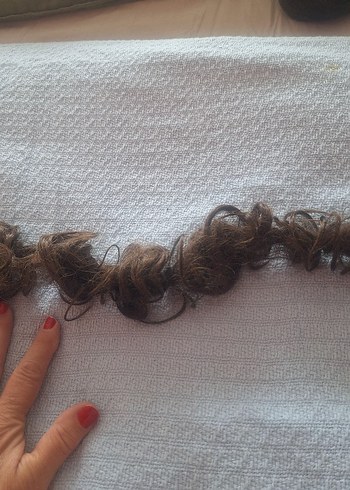 Kestane Elastik Ek Saç. Yeni - Görsel 2