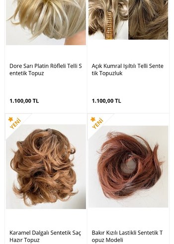 Kahverengi  Saç Ekleri, Topuzlar.. Birarada ve tek satılık. - Görsel 19