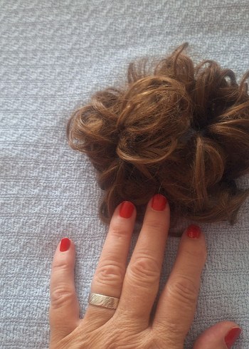 Kahverengi  Saç Ekleri, Topuzlar.. Birarada ve tek satılık. - Görsel 15