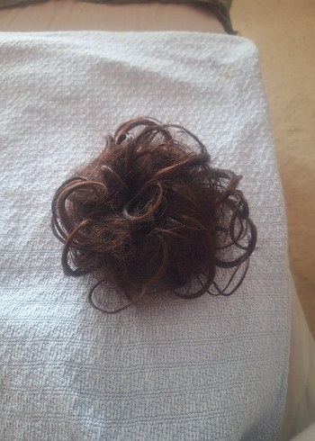 Kahverengi  Saç Ekleri, Topuzlar.. Birarada ve tek satılık. - Görsel 5