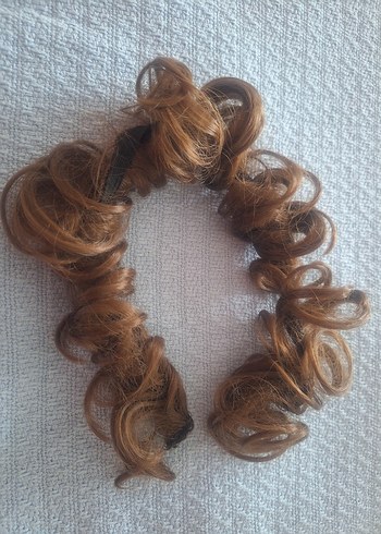 Kahverengi  Saç Ekleri, Topuzlar.. Birarada ve tek satılık. - Görsel 17