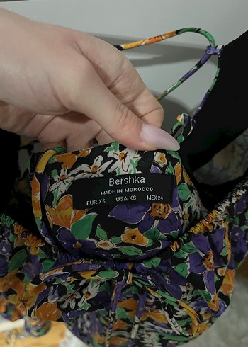 Çiçek Desenli Mini Bohem Elbise - Görsel 2