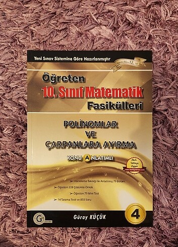 GÜR YAYINLARI POLİNOMLAR VE ÇARP AYIRMA