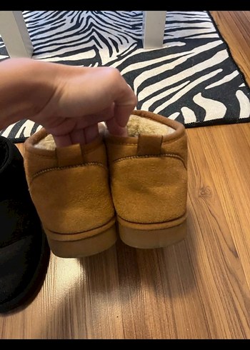 Kürklü Kahverengi Süet Kadın Bot - Görsel 2