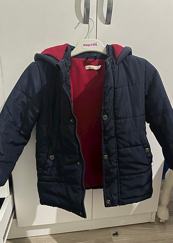 Erkek Çocuk Mavi Düğmeli Street Wear Mont - Görsel 2