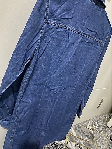 Diz üstü kot elbise - Görsel 5