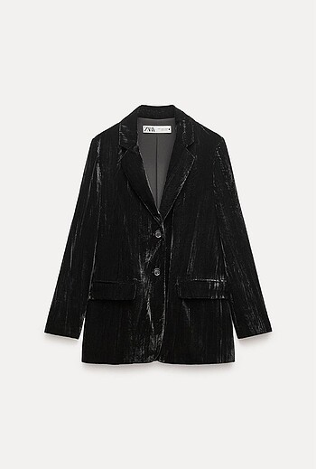 Zara zw collection kadife blazer ceket