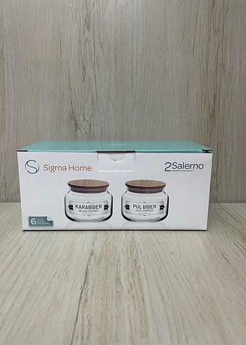 AHŞAP KAPAKLI CAM BAHARATLIK SET 2Lİ - Görsel 6