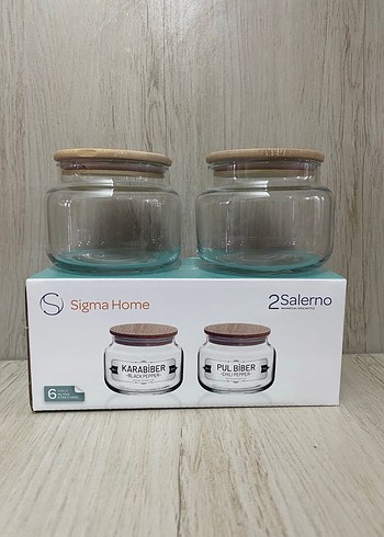 AHŞAP KAPAKLI CAM BAHARATLIK SET 2Lİ - Görsel 3