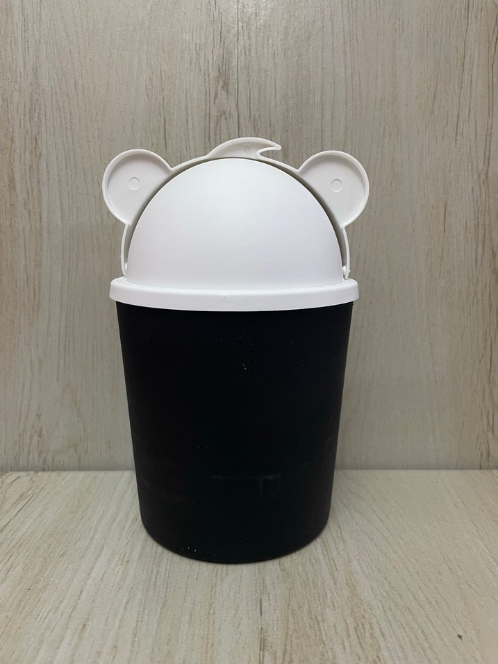 PANDA DESENLİ ÇÖP KOVASI 1500 ML - Görsel 3