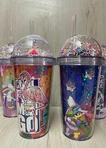 TİTİZ 600 ML PİPETLİ DESENLİ BARDAK - Görsel 7