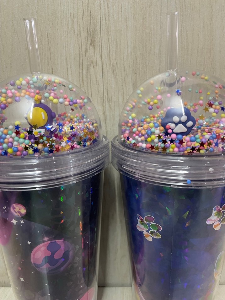 TİTİZ 600 ML PİPETLİ DESENLİ BARDAK - Görsel 3