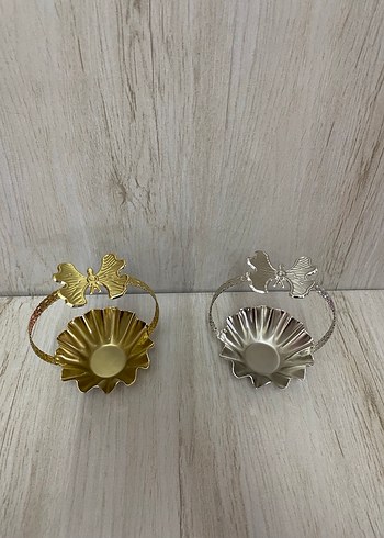 METAL TUTMALI SUNUMLUK ALTIN GÜMÜŞ RENK - Görsel 2