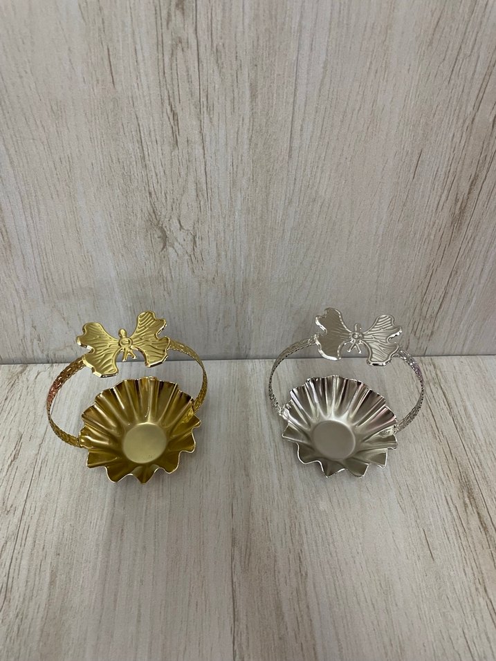 METAL TUTMALI SUNUMLUK ALTIN GÜMÜŞ RENK - Görsel 2