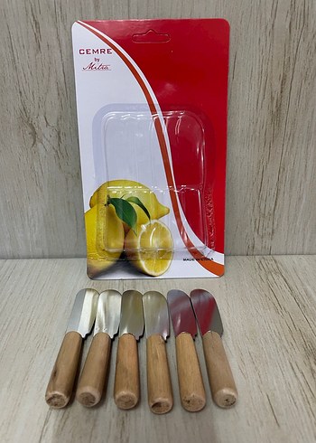 AHŞAP SAPLI KAHVALTI BIÇAĞI SETİ 6LI - Görsel 5