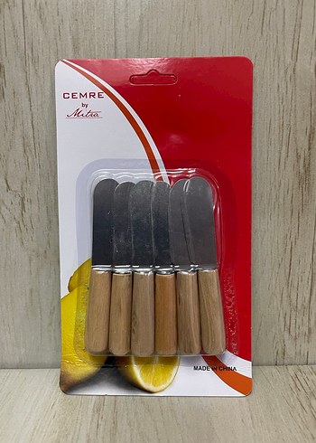 AHŞAP SAPLI KAHVALTI BIÇAĞI SETİ 6LI - Görsel 2