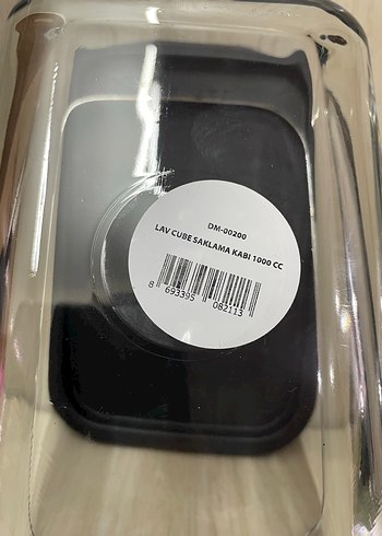 LAV SAKLAMA KABI 1000 CC SİYAH KAPAKLI - Görsel 7