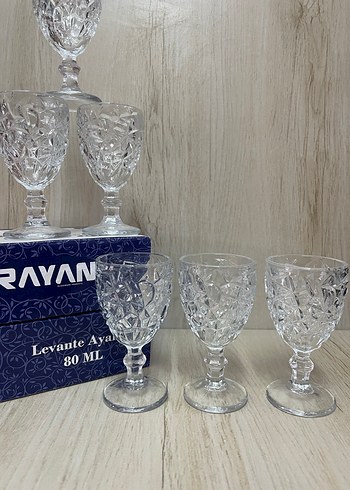 RAYAN AYAKLI CAM KAHVE YANI BARDAK SET - Görsel 5